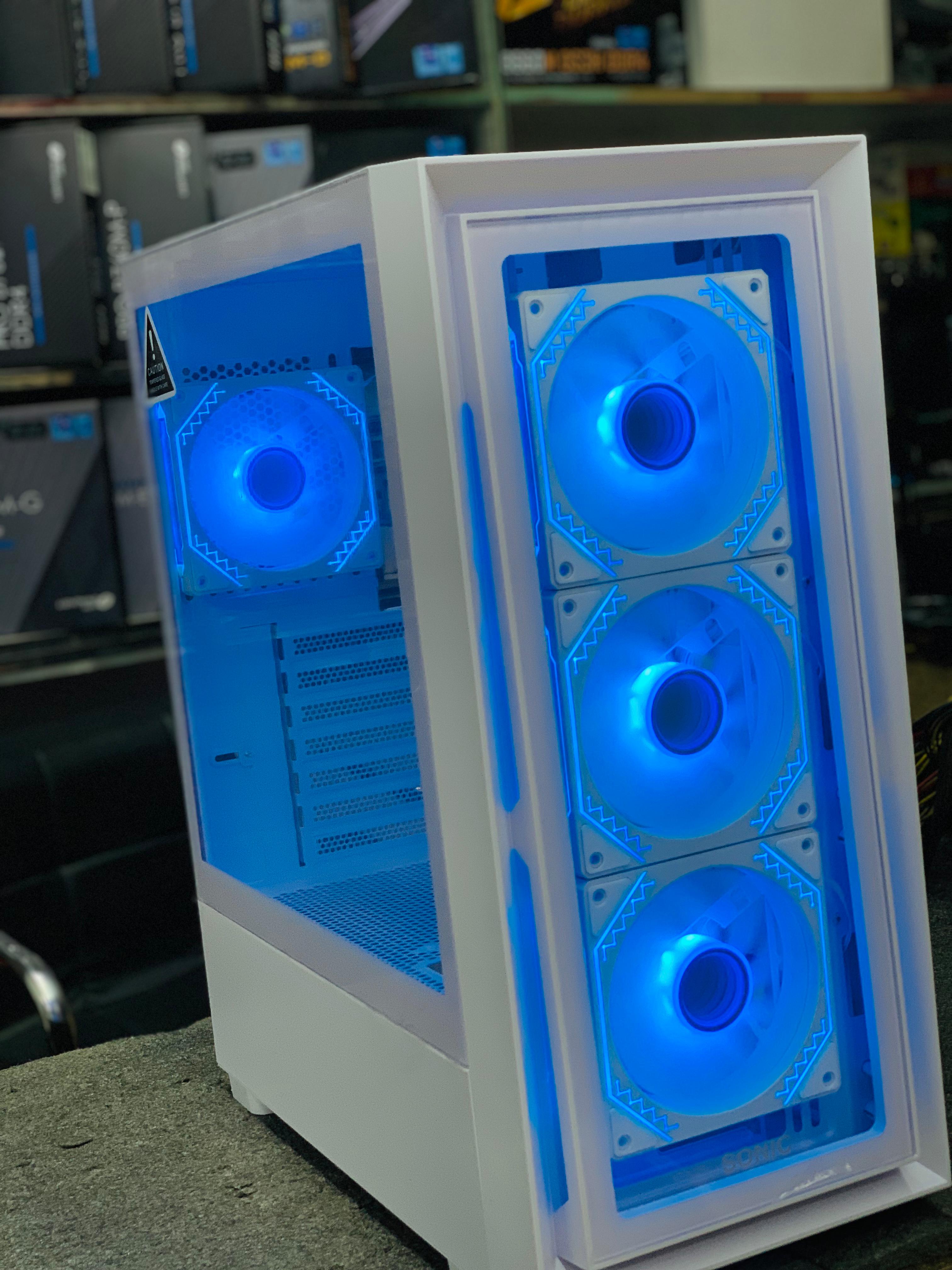 Sonic Casing Gaming C05 White 4 RGB Fans Sonic Casing Gaming C05 White 4 RGB Fans